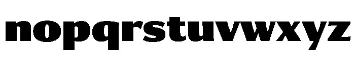 Collier Sans Compressed Extra Black Font LOWERCASE
