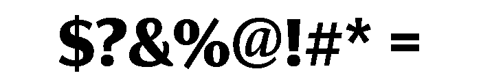 Collier Sans Compressed Extra Bold Font OTHER CHARS