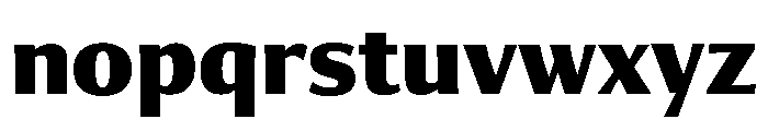 Collier Sans Compressed Extra Bold Font LOWERCASE