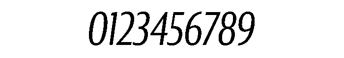 Collier Sans Compressed Extra Light Italic Font OTHER CHARS