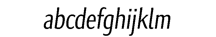 Collier Sans Compressed Extra Light Italic FONT