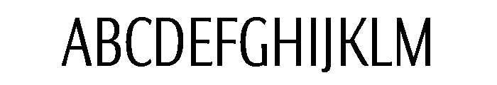 Collier Sans Compressed Extra Light Font UPPERCASE
