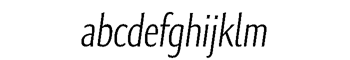 Collier Sans Compressed Extra Thin Italic FONT