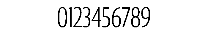 Collier Sans Compressed Extra Thin Font OTHER CHARS