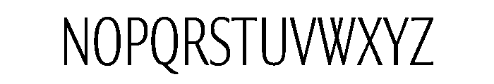 Collier Sans Compressed Extra Thin Font UPPERCASE
