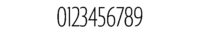 Collier Sans Compressed Hairline Font OTHER CHARS