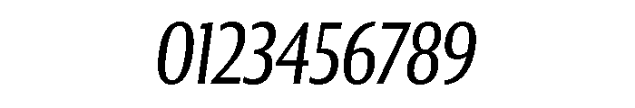 Collier Sans Compressed Light Italic Font OTHER CHARS