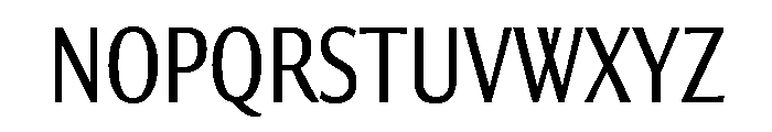 Collier Sans Compressed Light Font UPPERCASE