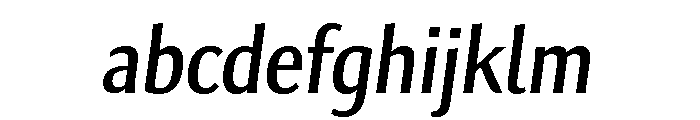 Collier Sans Compressed Regular Italic FONT