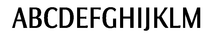 Collier Sans Compressed Regular Font UPPERCASE