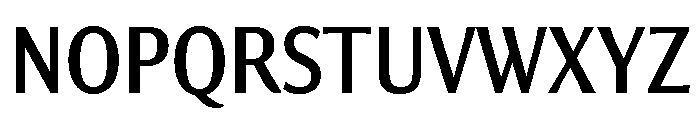 Collier Sans Compressed Regular Font UPPERCASE