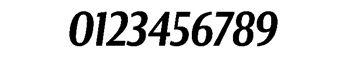 Collier Sans Compressed Semi Bold Italic Font OTHER CHARS