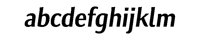 Collier Sans Compressed Semi Bold Italic FONT