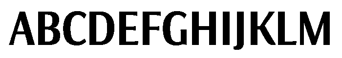 Collier Sans Compressed Semi Bold Font UPPERCASE