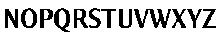 Collier Sans Compressed Semi Bold Font UPPERCASE