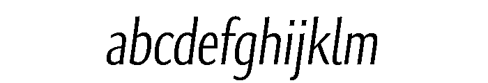 Collier Sans Compressed Thin Italic FONT