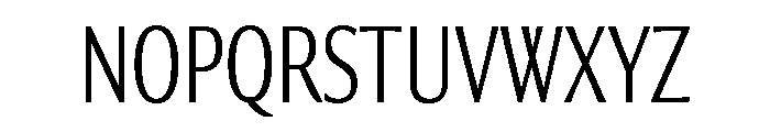 Collier Sans Compressed Thin Font UPPERCASE