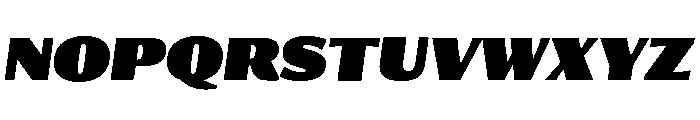 Collier Sans Compressed Ultra Italic Font UPPERCASE