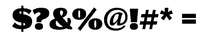 Collier Sans Compressed Ultra Font OTHER CHARS