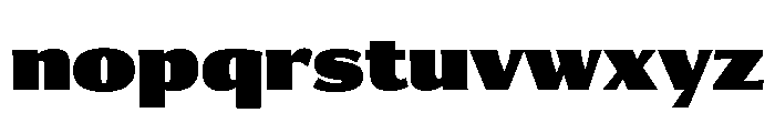 Collier Sans Compressed Ultra Font LOWERCASE