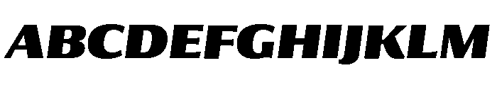 Collier Sans Condensed Black Italic Font UPPERCASE