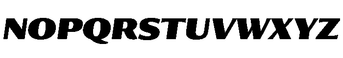 Collier Sans Condensed Black Italic Font UPPERCASE