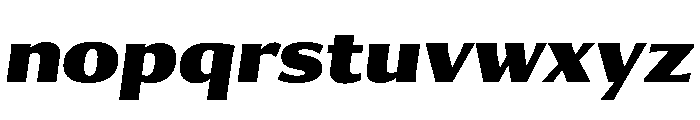 Collier Sans Condensed Black Italic Font LOWERCASE