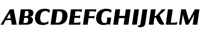 Collier Sans Condensed Bold Italic Font UPPERCASE