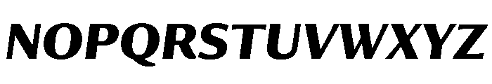 Collier Sans Condensed Bold Italic Font UPPERCASE