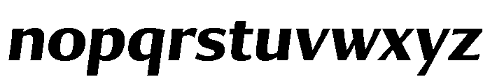 Collier Sans Condensed Bold Italic Font LOWERCASE