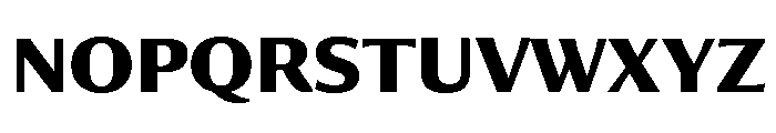 Collier Sans Condensed Bold Font UPPERCASE