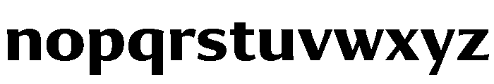 Collier Sans Condensed Bold Font LOWERCASE