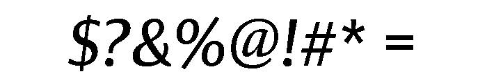 Collier Sans Condensed Book Italic Font OTHER CHARS