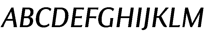 Collier Sans Condensed Book Italic Font UPPERCASE