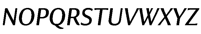 Collier Sans Condensed Book Italic Font UPPERCASE