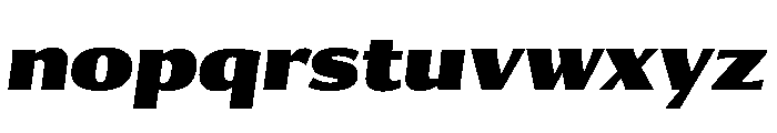 Collier Sans Condensed Extra Black Italic Font LOWERCASE