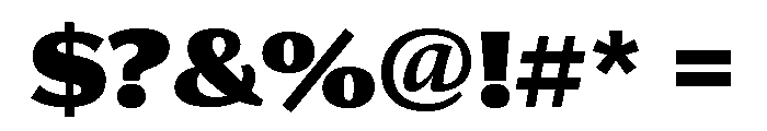 Collier Sans Condensed Extra Black Font OTHER CHARS