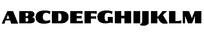 Collier Sans Condensed Extra Black Font UPPERCASE