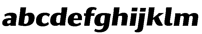 Collier Sans Condensed Extra Bold Italic FONT