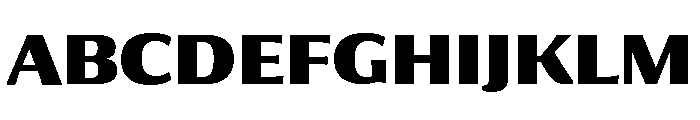 Collier Sans Condensed Extra Bold Font UPPERCASE