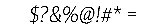 Collier Sans Condensed Extra Thin Italic Font OTHER CHARS