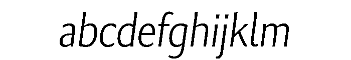 Collier Sans Condensed Extra Thin Italic FONT