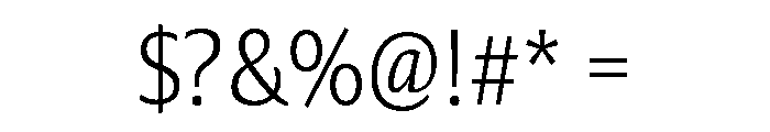 Collier Sans Condensed Extra Thin Font OTHER CHARS