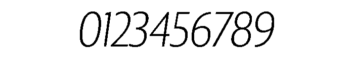 Collier Sans Condensed Hairline Italic Font OTHER CHARS