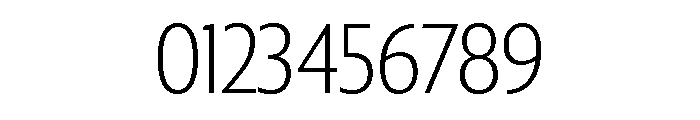 Collier Sans Condensed Hairline Font OTHER CHARS