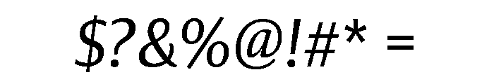 Collier Sans Condensed Light Italic Font OTHER CHARS