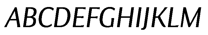 Collier Sans Condensed Light Italic Font UPPERCASE