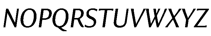 Collier Sans Condensed Light Italic Font UPPERCASE