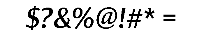 Collier Sans Condensed Regular Italic Font OTHER CHARS