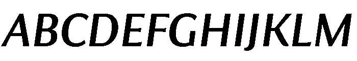 Collier Sans Condensed Regular Italic Font UPPERCASE